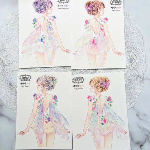 [BUNJANG] EUNDI Fairy 4-Color Sticker Set / [인스] 은디 EUNDI 페어리 4컬러 인스
