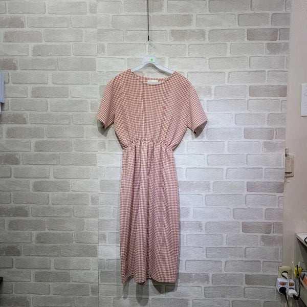 [BUNJANG] Checkered One-Piece Dress Free Size / ㅊ227 체크 원피스 F
