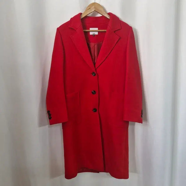[BUNJANG] LAP Red Wool Blend Coat / lap 레드 코트