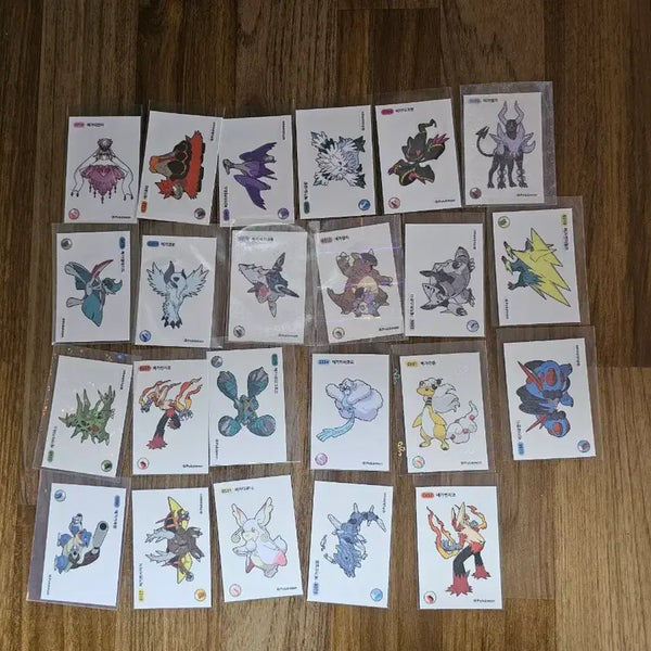 [BUNJANG] Pokemon Mega-Sial 23-Piece Bundle Set / 포켓몬띠부씰 메가띠부씰 23장 일괄판매합니다