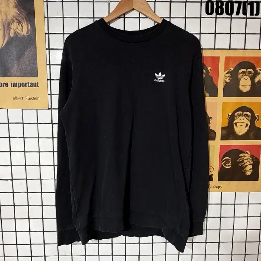 [BUNJANG] Adidas Sweatshirt XL Black / 아디다스 맨투맨 XL 0807