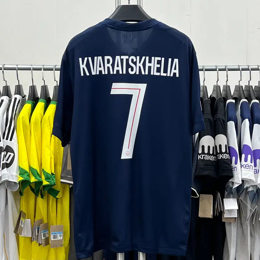 [BUNJANG] Paris Saint-Germain 25/26 Home Jersey #7 Kvaratskhelia / 25/26 PSG 파리생제르망 홈 No 7 흐비차 크바라츠 헬리아 유니폼