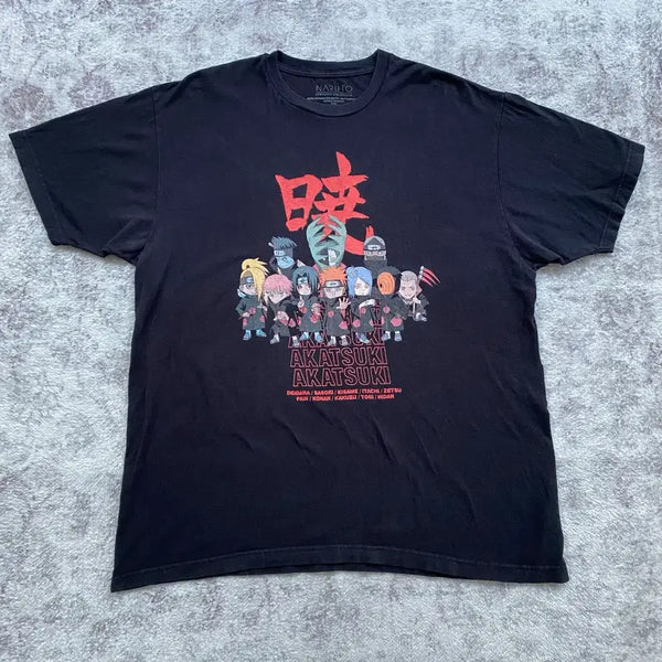 [BUNJANG] Naruto Akatsuki Official Animation T-Shirt / 나루토 아카츠키 오피셜 애니메이션 티셔츠 애니티
