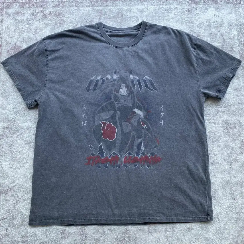 [BUNJANG] Naruto Itachi Official Animation T-Shirt / 나루토 이타치 오피셜 애니메이션 티셔츠 애니티