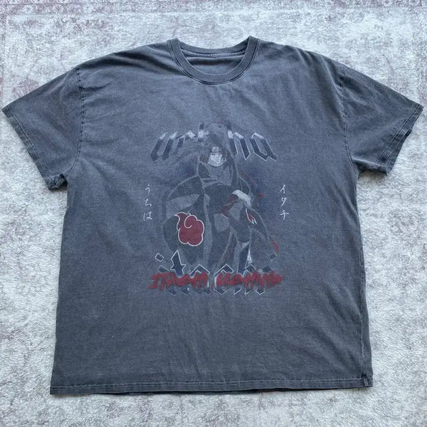 [BUNJANG] Naruto Itachi Official Animation T-Shirt / 나루토 이타치 오피셜 애니메이션 티셔츠 애니티