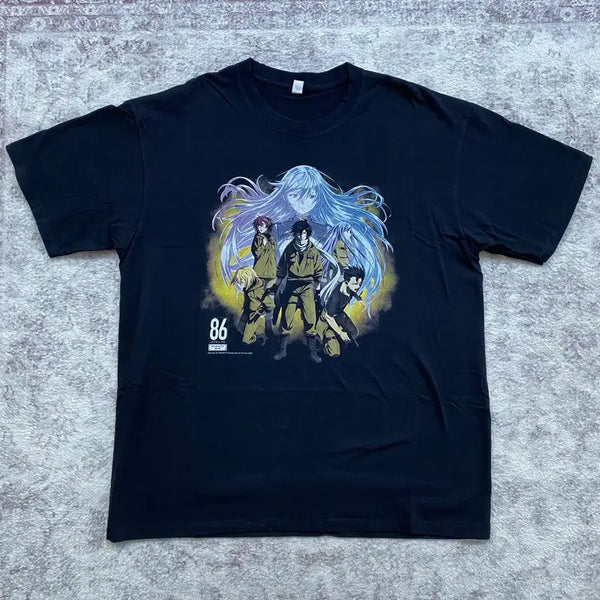 [BUNJANG] 86 Eighty-Six Bootleg Animation T-Shirt / 86 에이티식스 부틀렉 애니메이션 티셔츠 애니티
