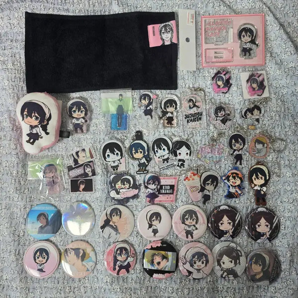 [BUNJANG] Jujutsu Kaisen Riko Amanai Goods Bundle Set (Can Badge, Acrylic, Keyring) / 주술회전 아마나이 리코 굿즈 일괄처분(캔뱃지,아크릴,키링)