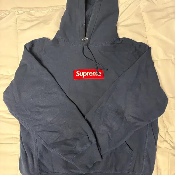 [BUNJANG] Supreme Box Logo Hoodie Navy FW24 / 슈프림 박스로고 후드 네이비 24fw 판매합니다