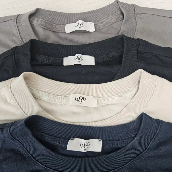[BUNJANG] Elmud Silket Short-Sleeve T-Shirts Bundle Set (4 pcs) / 엘무드 실켓 반팔티 4개 일괄