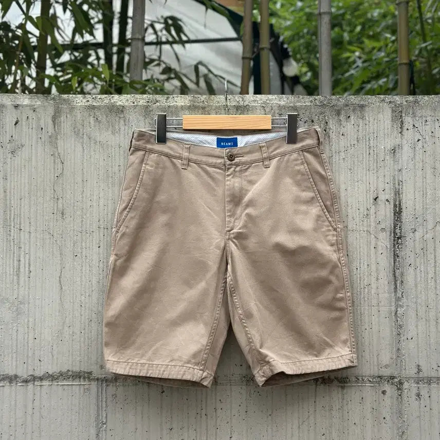 [BUNJANG] BEAMS Basic Cotton Chino Shorts / [S] 빔즈 베이직 코튼 치노 쇼츠