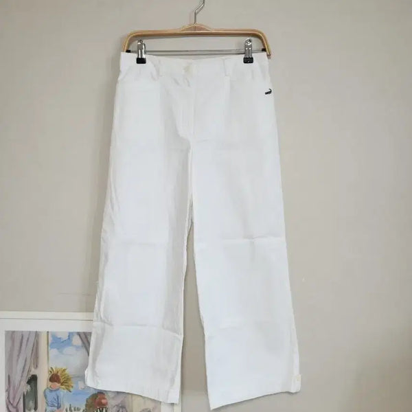 [BUNJANG] Crocodile White Wide Pants Size 70 / 크로크다일 화이트 와이드팬츠 70