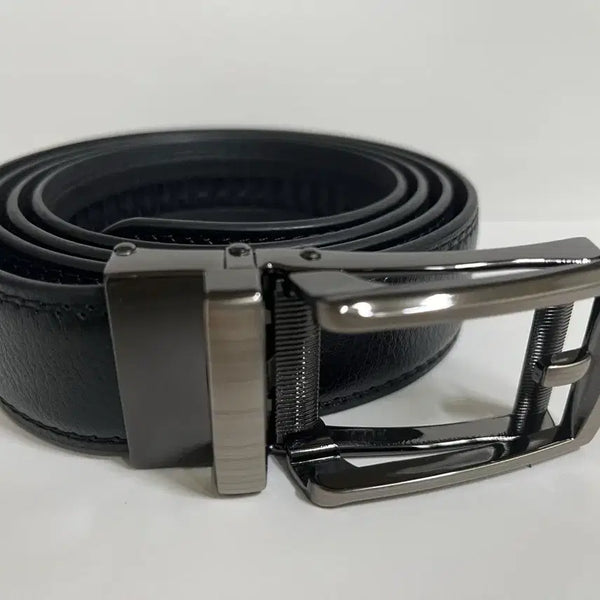 [BUNJANG] Men's Genuine Leather Automatic Belt (Black) / 새제품 - 남자 소가죽 자동벨트 (블랙) 네고X