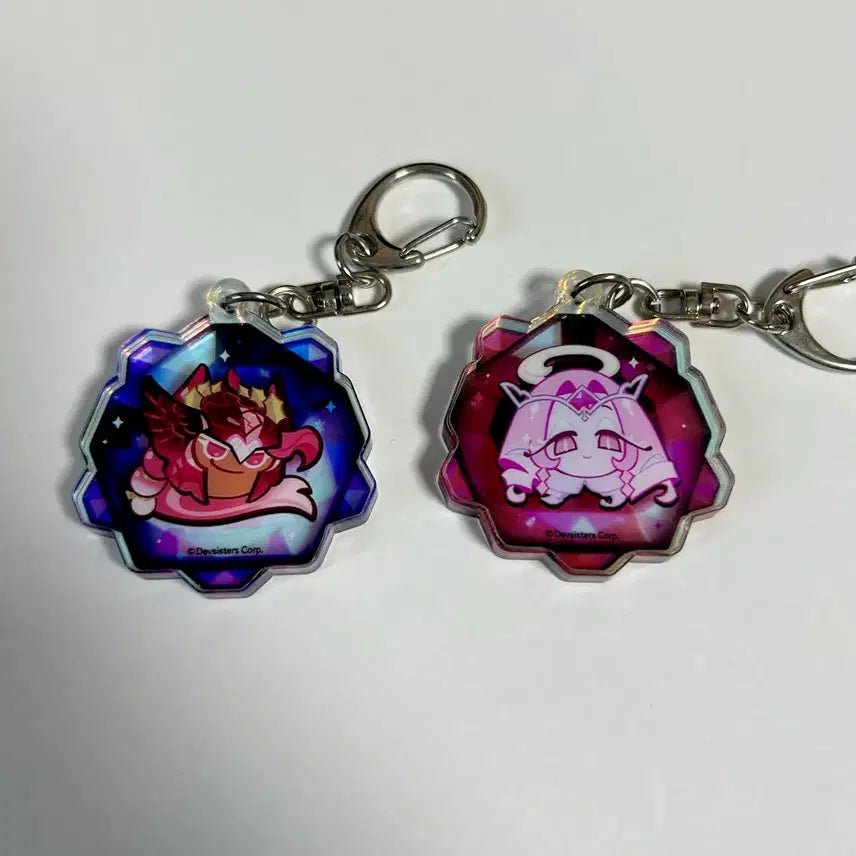 [BUNJANG] Cookie Run Kingdom Soul Stone Keychain Bundle Set - Eternal Sugar & Hollyberry / 쿠키런 킹덤 영혼석 키링 이터널슈가 홀리베리 일괄