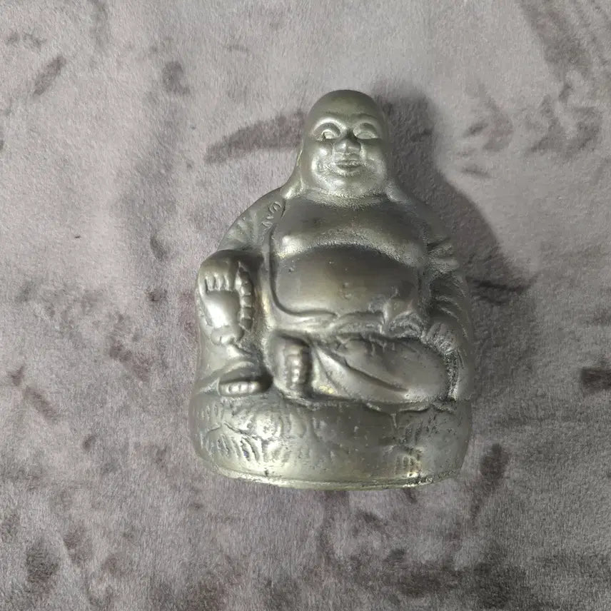 [BUNJANG] Brass Cast Budai Statue - Mini Sculpture for Wealth Luck / 황동 주물 포대화상 인테리어 소품 / 재물운 복주머니 미니 조각상