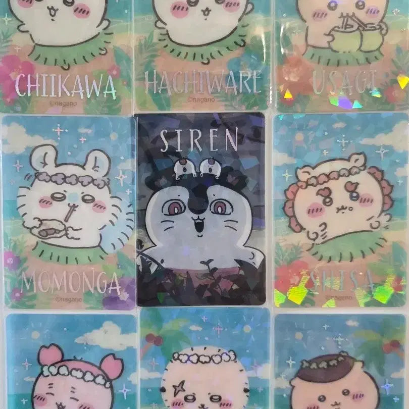 [BUNJANG] Mermaid Island Clear Card Set (9 Types) / 인어섬 클리어카드 9종 판매