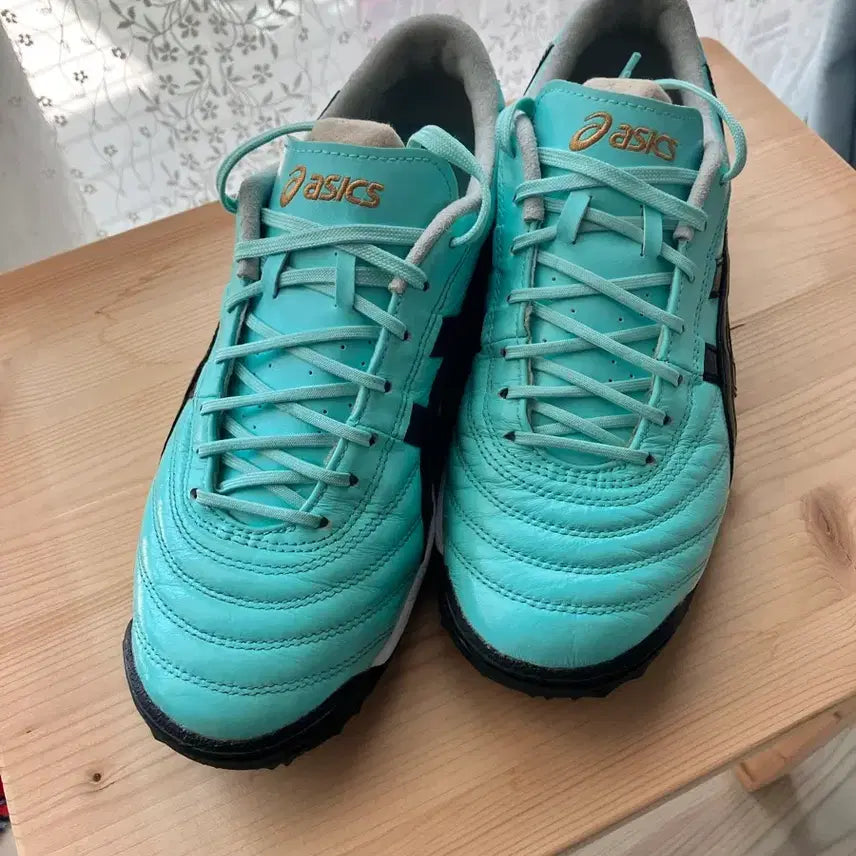 [BUNJANG] Asics C3 FF TF Mint Sneakers (250) / 아식스 c3 FF TF 민트