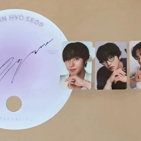 [BUNJANG] Ahn Hyo-seop Dear Dahlia Limited Edition Photocard Set & Japan Pop-up Signed Fan / 안효섭 디어달리아 한국한정판 포토카드3종+일본 팝업사인부채