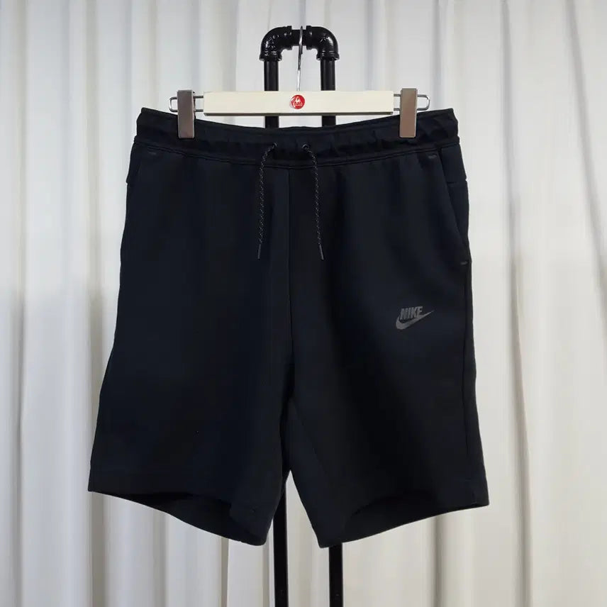 [BUNJANG] Nike Men's Tech Fleece Banding String Shorts Black / 21년 나이키 남성 테크팩 테크 플리스 밴딩 끈 반바지 블랙 34추천 오일장