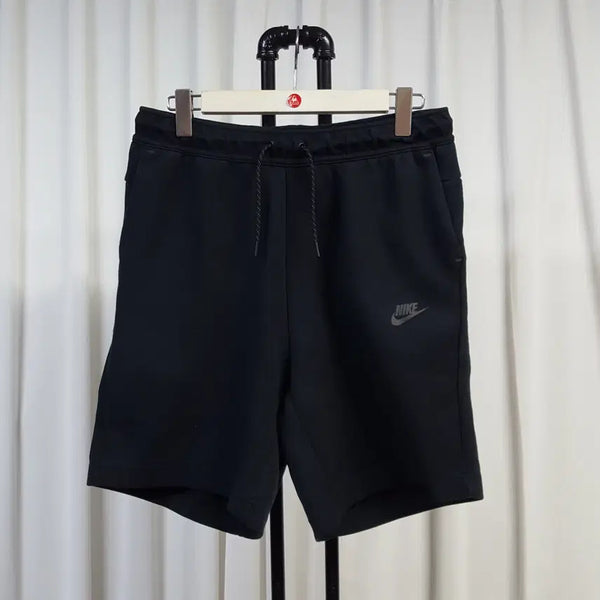 [BUNJANG] Nike Men's Tech Fleece Banding String Shorts Black / 21년 나이키 남성 테크팩 테크 플리스 밴딩 끈 반바지 블랙 34추천 오일장
