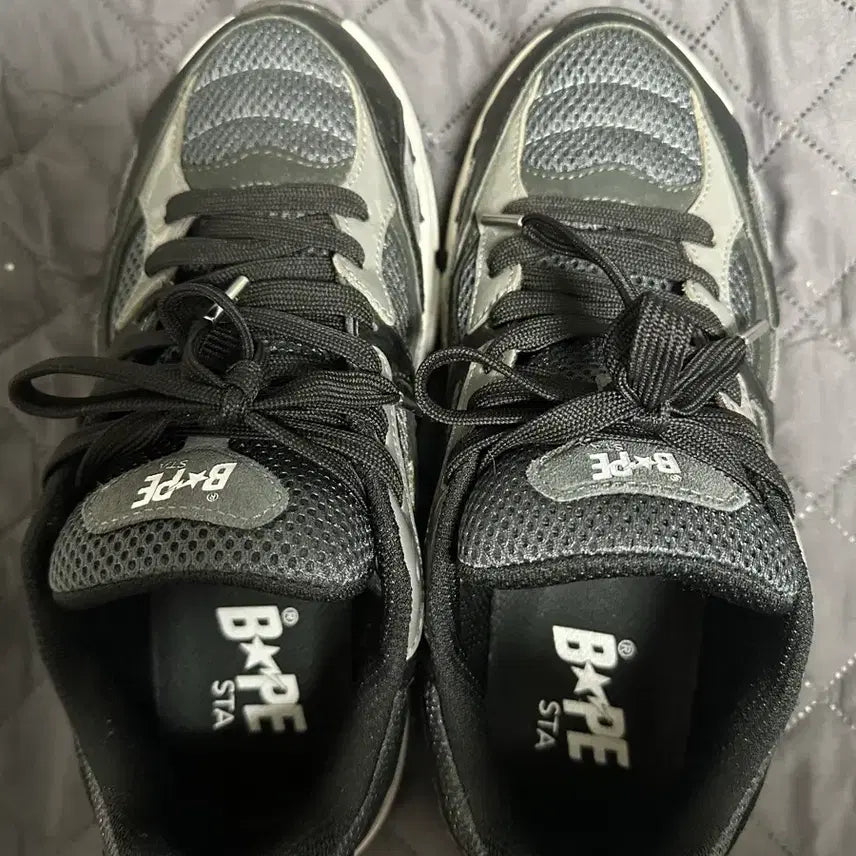 [BUNJANG] Bape Bape STA Sneakers Black/Gray 270mm / 베이프 스타 운동화 블랙/그레이 270mm 팔아요