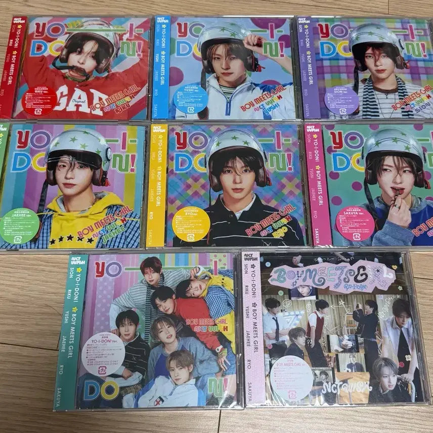 [BUNJANG] NCT WISH YOSHI YOSHI Bomby Girl Japanese Album Set Riku Sion Yushi Sakuya Jaehee Ryo / (미개봉 현물) 엔시티 위시 요이돈 요이동 보밋걸 일본 앨범 8종 세트 리쿠 시온 유우시 사쿠야 재희 료