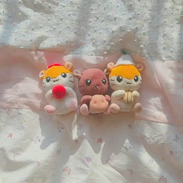 [BUNJANG] Sanrio Kuririn Hamster Plush Doll Bundle Set (Vintage) / 일괄 고전 빈티지 레어 산리오 쿠리링 햄스터 인형 하무 모리걸 산엑스