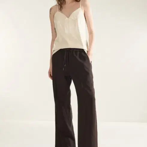 [BUNJANG] System Linen Drawstring Pants / (새상품)한섬시스템 린넨팬츠
