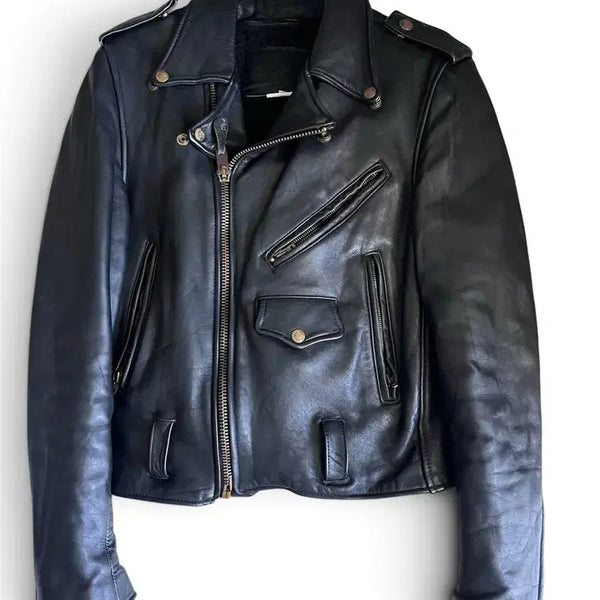 [BUNJANG] Branded Garments Men's Cowhide Double Rider Jacket / branded garments 소가죽 더블라이더 자켓