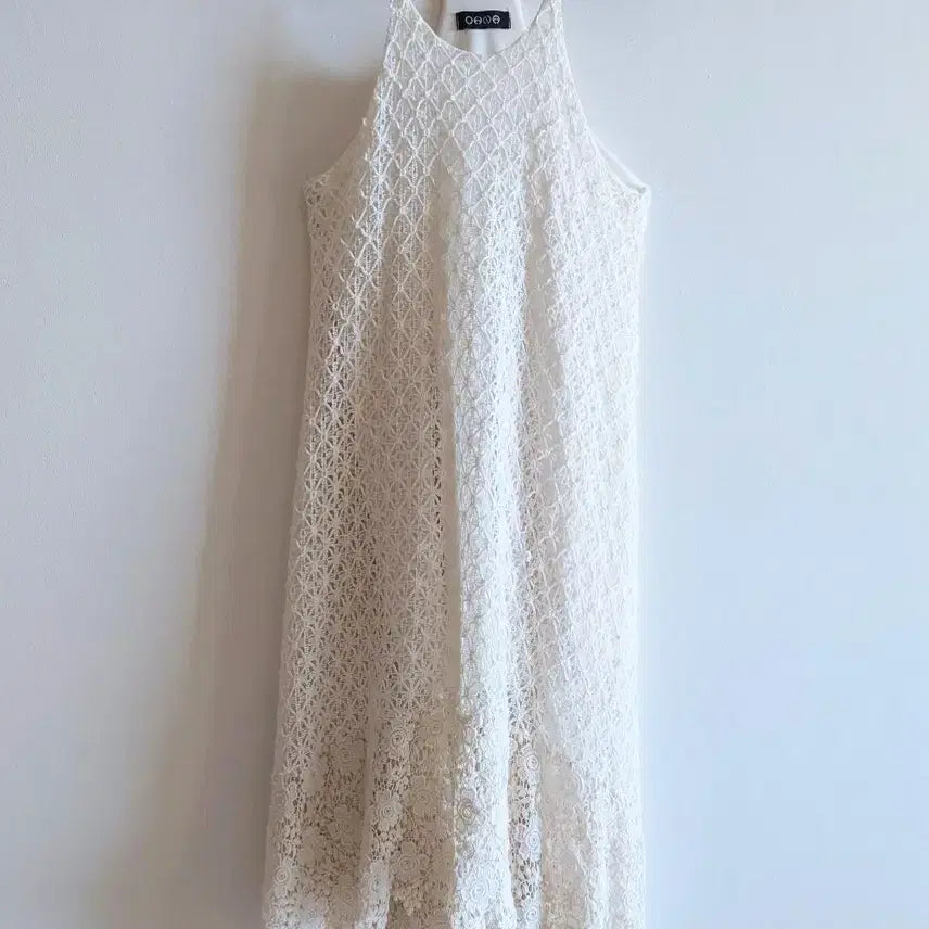 [BUNJANG] Lace Knit Dress / 레이스뜨게 원피스