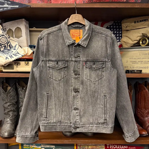 [BUNJANG] Levi's Type 3 Black Denim Jacket Cropped N2253 / (새상품급) 리바이스 TYPE 3 흑청 데님 자켓 크롭 N2253
