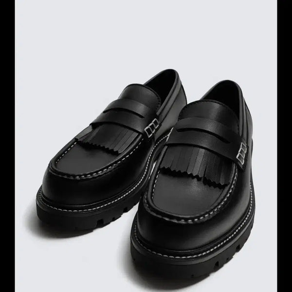 [BUNJANG] ZARA Fringe Loafers (Size 285) / <미착용 새상품> ZARA 자라 프린지 로퍼, 285
