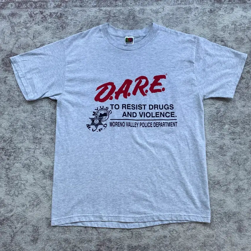 [BUNJANG] 90s Vintage DARE T-Shirt Grey / (L) 90s 빈티지 DARE 티셔츠 그레이