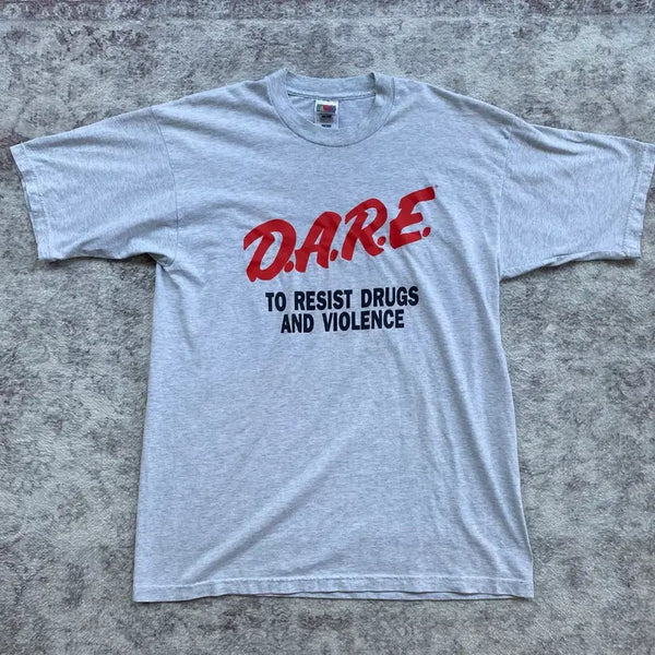 [BUNJANG] 90s Vintage DARE T-Shirt Gray / (L) 90s 빈티지 DARE 티셔츠 그레이