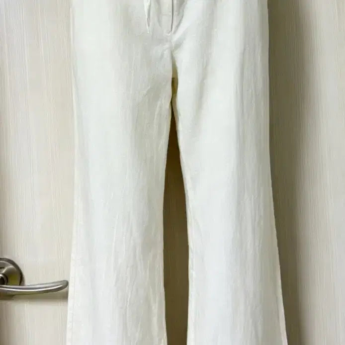 [BUNJANG] A|X Armani Exchange White Linen Wide Fit Pants M / A|X 아르마니 익스체인지 화이트 린넨 와이드핏 팬츠 M