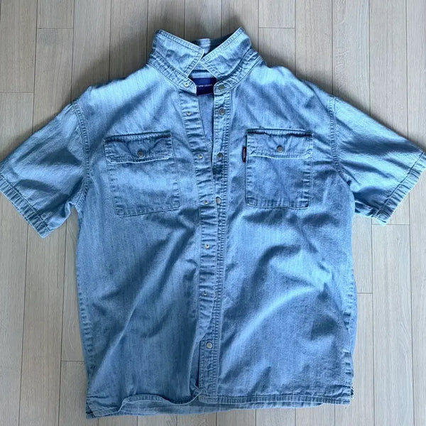 [BUNJANG] Levi's Denim Short Sleeve Shirt / 리바이스 청 남방 반팔