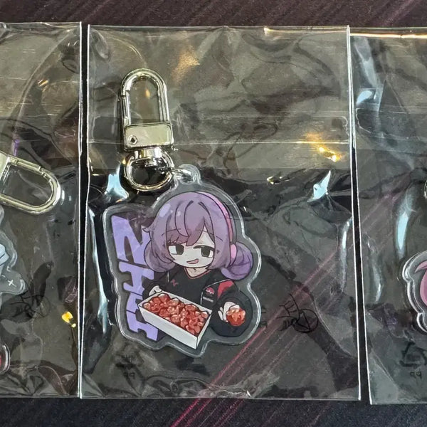 [BUNJANG] Eternal Return X Redforce PC Arena Collaboration Acrylic Keyring Set (3 Types) / 이터널 리턴 X 레드포스 PC 아레나 콜라보 아크릴 키링 3종 세트로 팝니다.