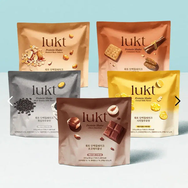 [BUNJANG] LUKT Protein Shake (Cinnamon Pecan, Black Sesame Milk, Chocolate Hazelnut) / 룩트 lukt 단백질 쉐이크 (시나몬피칸, 흑임자우유, 초코헤이즐넛)