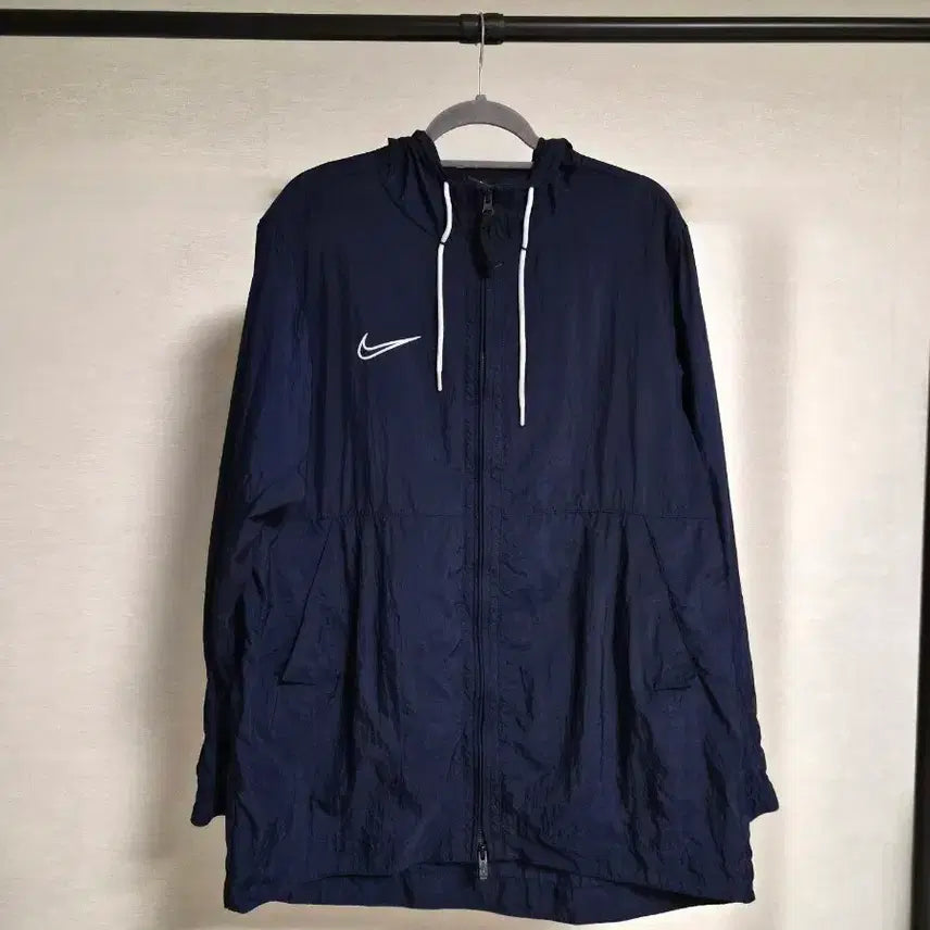[BUNJANG] Nike Hooded Windbreaker Navy L / 나이키 후드 바람막이 네이비 L