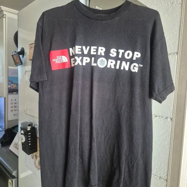 [BUNJANG] The North Face Logo T-Shirt Black / 노스페이스 로고 블랙 티셔츠