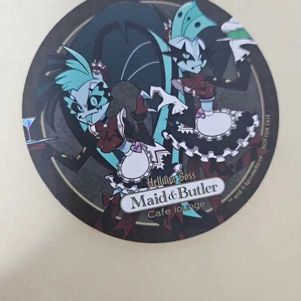 [BUNJANG] Helluva Boss Cafe Paper Coaster Glitch Glam / 헬루바 보스 카페 종이 코스터 글리치 글램