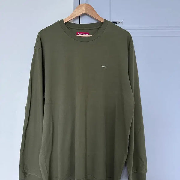 [BUNJANG] Supreme Long Sleeve Olive L / 슈프림 롱슬리브 올리브 L