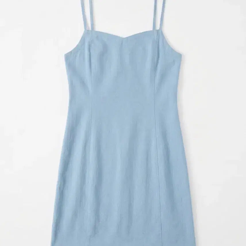 [BUNJANG] Vintage King Square Neck Sleeveless Dress / 여성F/ 연청 스퀘어넥 민소매 원피스 뷔스티에 빈티지킹