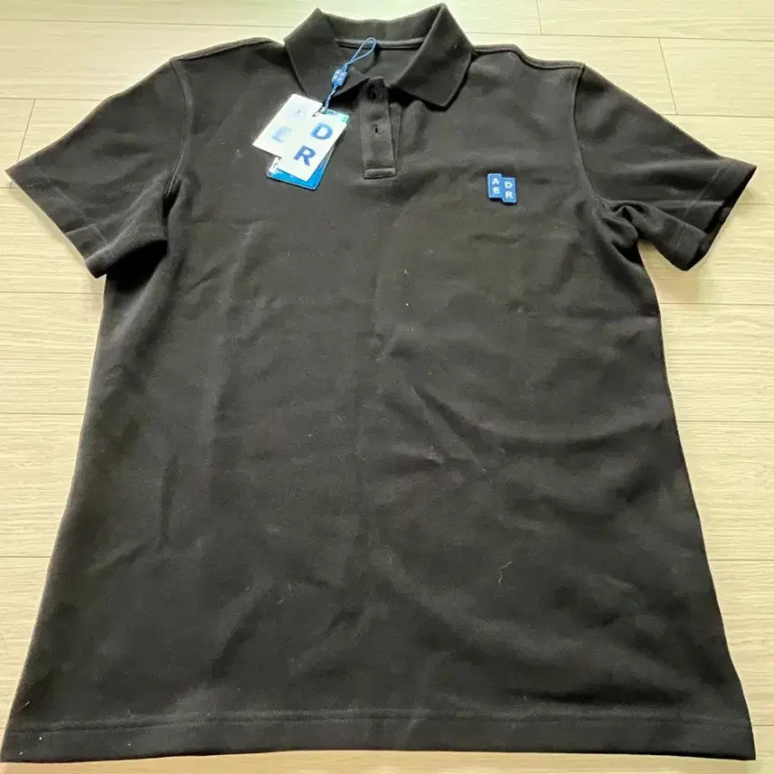 [BUNJANG] Ader Error Signature Black Polo Shirt M Size / (새것) 아더에러 시그니피컨트 블랙 카라티 M사이즈