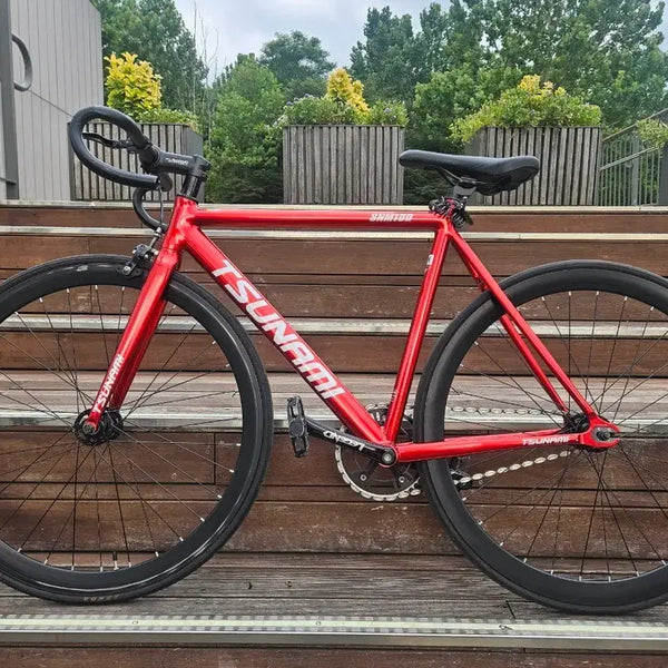 [BUNJANG] Tsunami SNM100 Fixie Bicycle Red Wine / 쓰나미 SNM100 픽시 자전거 레드와인