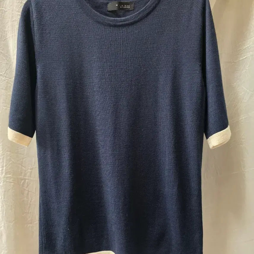 [BUNJANG] Misha Round Neck Short Sleeve Knit / 미샤라운드넥 반팔 니트