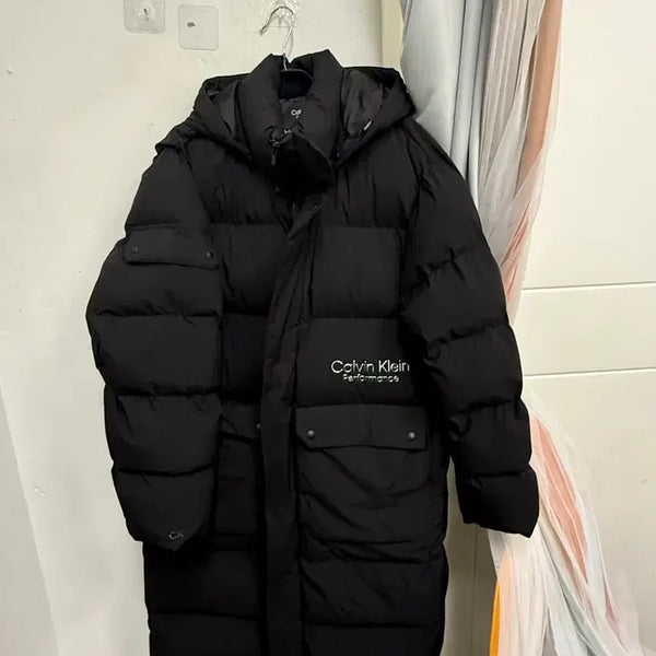 [BUNJANG] Calvin Klein Performance Oversized Long Bench Padded Coat / 캘빈클라인 퍼포먼스  오버핏 롱 벤치 패딩코트