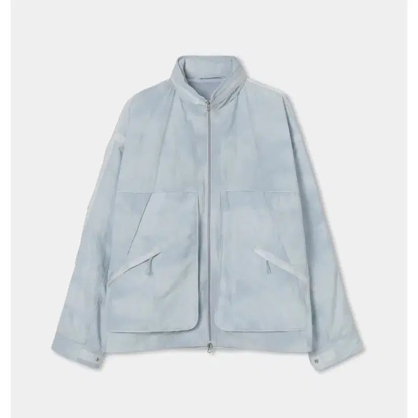 [BUNJANG] Solid Homme 26ss White Nylon Zip-Up Blouson Jacket / 솔리드옴므 26ss 화이트 나일론 집업 블루종