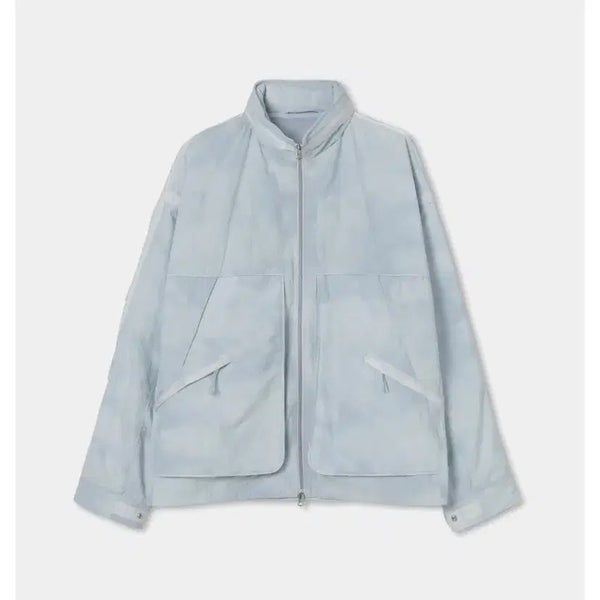 [BUNJANG] Solid Homme 26ss White Nylon Zip-Up Blouson Jacket / 솔리드옴므 26ss 화이트 나일론 집업 블루종