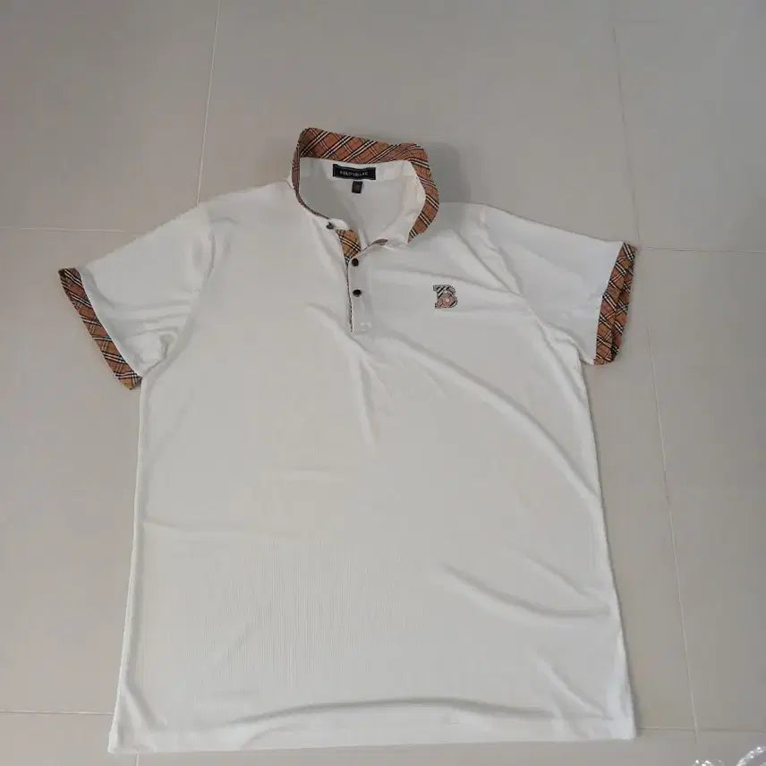 [BUNJANG] Polo Villa Cooling Short Sleeve Polo Shirt White Men's Size 110 / 폴로 빌라 냉감 반팔 카라티 화이트 남성 110