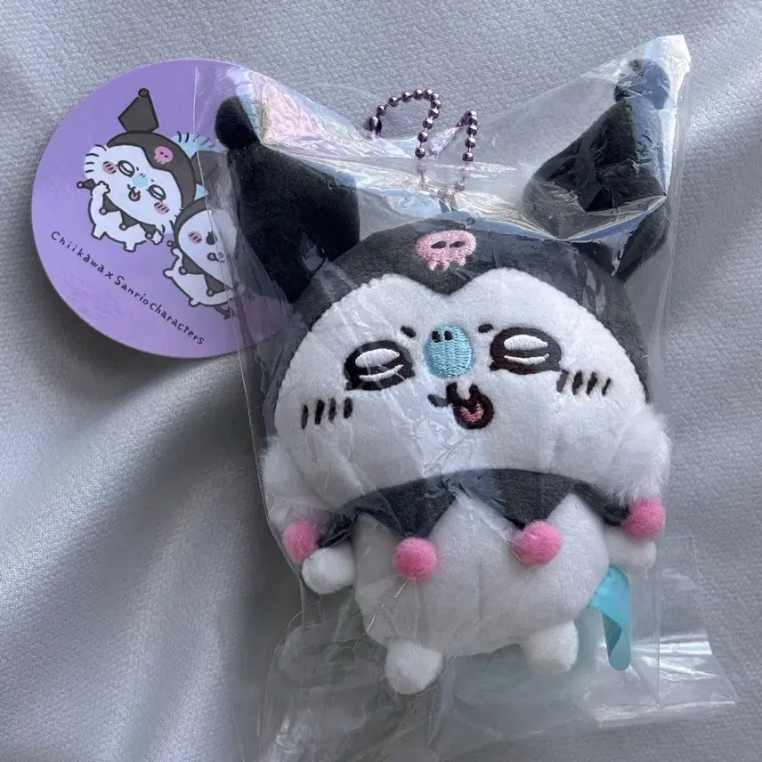 [BUNJANG] Momonga Kuromi Sanrio Collaboration Mascot Plush Doll / 모몽가 쿠로미 산리오 콜라보 마스코트 인형